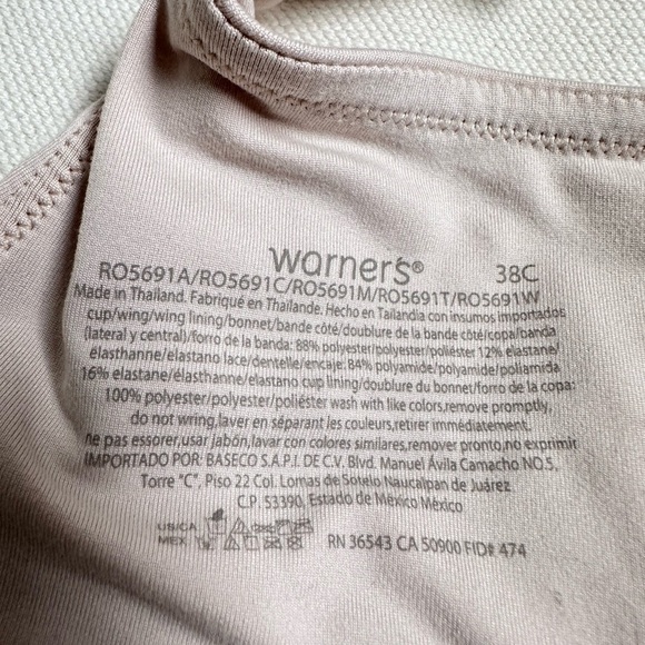 Warners Simply Perfect Super Soft Wireless Lightly Lined Comfort Bra RO5691 3473 - Picture 5 of 11